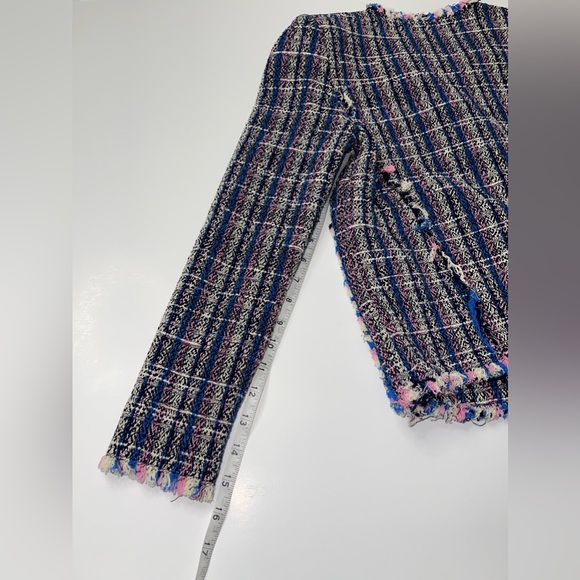 IRO | Revolve Open Front Frannie Tweed Jacket in Blue - Picture 11 of 13